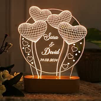 Heart Round 3d Lamp