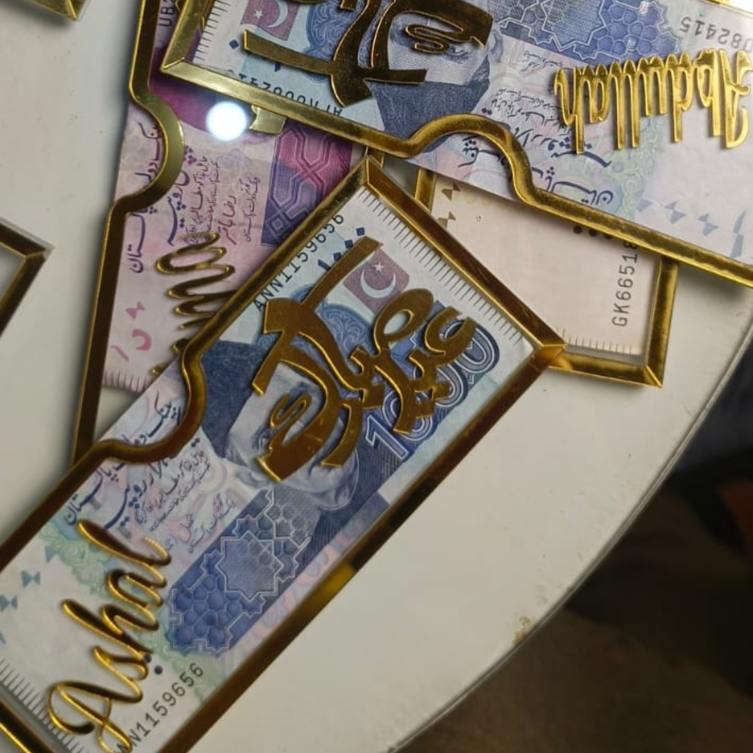 Acrylic Eidi Envelopes 🌙✨ – Eid Mubarak Gift