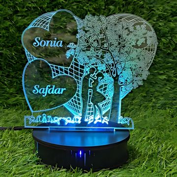 3D Tree Heart Lamp