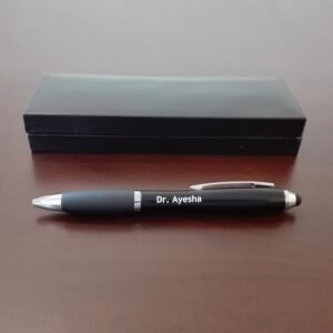 Backlit Name Click Stylus Pen With Box